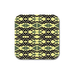 Abstract Pattern Geometric Backgrounds Rubber Square Coaster (4 Pack) by Eskimos