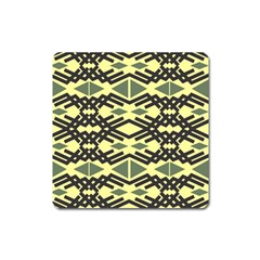 Abstract Pattern Geometric Backgrounds Square Magnet by Eskimos