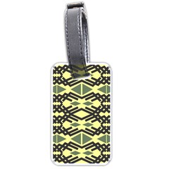 Abstract Pattern Geometric Backgrounds Luggage Tag (one Side) by Eskimos