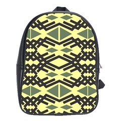 Abstract Pattern Geometric Backgrounds School Bag (xl) by Eskimos