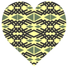 Abstract Pattern Geometric Backgrounds Wooden Puzzle Heart by Eskimos