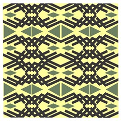 Abstract Pattern Geometric Backgrounds Wooden Puzzle Square by Eskimos