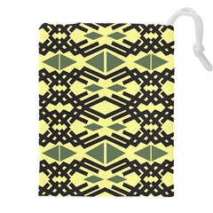 Abstract Pattern Geometric Backgrounds Drawstring Pouch (5xl) by Eskimos