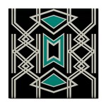 Abstract pattern geometric backgrounds  Tile Coaster Front