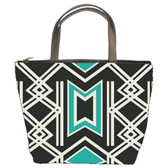 Abstract Pattern Geometric Backgrounds  Bucket Bag by Eskimos