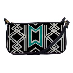 Abstract Pattern Geometric Backgrounds  Shoulder Clutch Bag by Eskimos