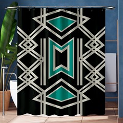 Abstract Pattern Geometric Backgrounds  Shower Curtain 60  X 72  (medium)  by Eskimos