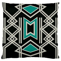 Abstract Pattern Geometric Backgrounds  Large Cushion Case (one Side) by Eskimos