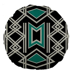 Abstract Pattern Geometric Backgrounds  Large 18  Premium Round Cushions by Eskimos