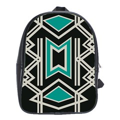 Abstract Pattern Geometric Backgrounds  School Bag (xl) by Eskimos