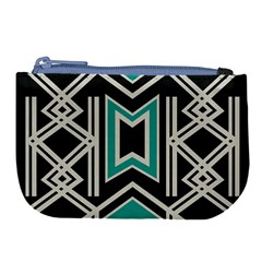 Abstract Pattern Geometric Backgrounds  Large Coin Purse by Eskimos