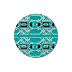 Abstract Pattern Geometric Backgrounds  Magnet 3  (round) by Eskimos