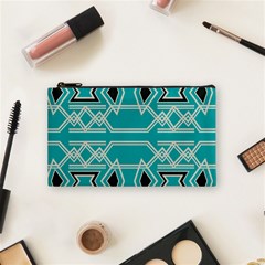 Abstract Pattern Geometric Backgrounds  Cosmetic Bag (small) by Eskimos