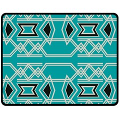 Abstract Pattern Geometric Backgrounds  Fleece Blanket (medium)  by Eskimos