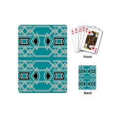 Abstract Pattern Geometric Backgrounds  Playing Cards Single Design (mini) by Eskimos