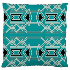 Abstract Pattern Geometric Backgrounds  Large Cushion Case (one Side) by Eskimos