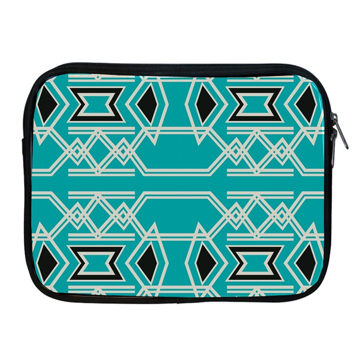 Abstract pattern geometric backgrounds  Apple iPad 2/3/4 Zipper Cases