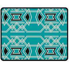 Abstract Pattern Geometric Backgrounds  Double Sided Fleece Blanket (medium)  by Eskimos