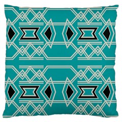 Abstract Pattern Geometric Backgrounds  Large Flano Cushion Case (one Side) by Eskimos