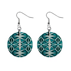 Abstract Pattern Geometric Backgrounds  Mini Button Earrings by Eskimos