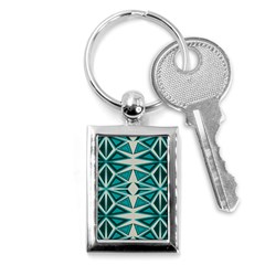 Abstract Pattern Geometric Backgrounds  Key Chain (rectangle) by Eskimos