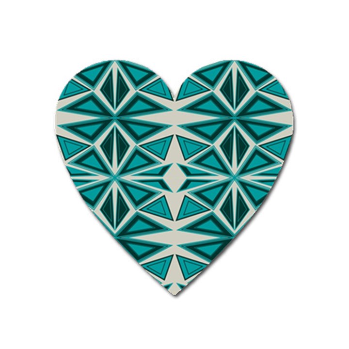 Abstract pattern geometric backgrounds  Heart Magnet