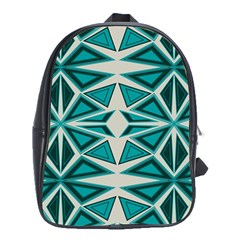 Abstract Pattern Geometric Backgrounds  School Bag (xl) by Eskimos