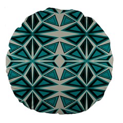 Abstract Pattern Geometric Backgrounds  Large 18  Premium Flano Round Cushions by Eskimos