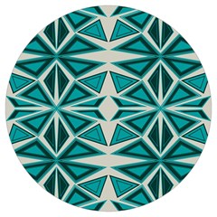 Abstract Pattern Geometric Backgrounds  Round Trivet by Eskimos