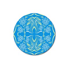 Folk Flowers Print Floral Pattern Ethnic Art Magnet 3  (round) by Eskimos