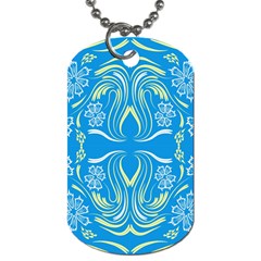 Folk Flowers Print Floral Pattern Ethnic Art Dog Tag (one Side)