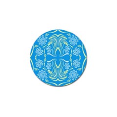 Folk Flowers Print Floral Pattern Ethnic Art Golf Ball Marker (4 Pack) by Eskimos