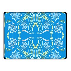 Folk Flowers Print Floral Pattern Ethnic Art Fleece Blanket (small) by Eskimos