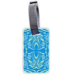 Folk Flowers Print Floral Pattern Ethnic Art Luggage Tag (one Side) by Eskimos