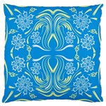 Folk flowers print Floral pattern Ethnic art Large Cushion Case (One Side) Front