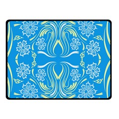 Folk Flowers Print Floral Pattern Ethnic Art Double Sided Fleece Blanket (small)  by Eskimos