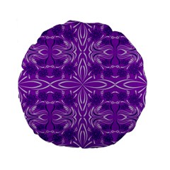 Folk Flowers Print Floral Pattern Ethnic Art Standard 15  Premium Flano Round Cushions by Eskimos