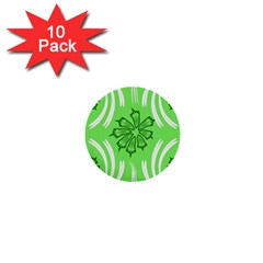 Folk flowers print Floral pattern Ethnic art 1  Mini Buttons (10 pack) 