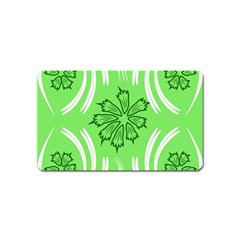 Folk flowers print Floral pattern Ethnic art Magnet (Name Card)