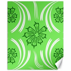 Folk flowers print Floral pattern Ethnic art Canvas 16  x 20 