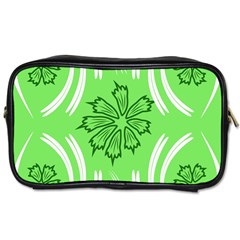 Folk Flowers Print Floral Pattern Ethnic Art Toiletries Bag (one Side) by Eskimos