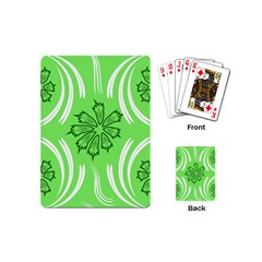 Folk flowers print Floral pattern Ethnic art Playing Cards Single Design (Mini)