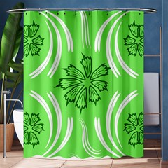 Folk flowers print Floral pattern Ethnic art Shower Curtain 60  x 72  (Medium) 