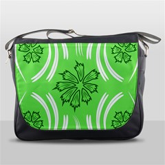 Folk flowers print Floral pattern Ethnic art Messenger Bag