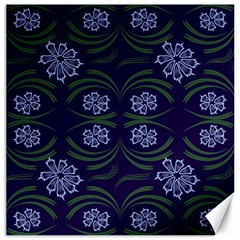 Folk Flowers Print Floral Pattern Ethnic Art Canvas 16  X 16  by Eskimos