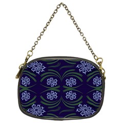 Folk Flowers Print Floral Pattern Ethnic Art Chain Purse (two Sides) by Eskimos