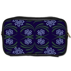 Folk Flowers Print Floral Pattern Ethnic Art Toiletries Bag (two Sides) by Eskimos