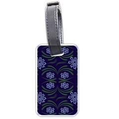 Folk Flowers Print Floral Pattern Ethnic Art Luggage Tag (one Side) by Eskimos