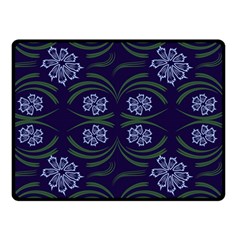 Folk Flowers Print Floral Pattern Ethnic Art Double Sided Fleece Blanket (small)  by Eskimos