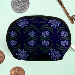 Folk Flowers Print Floral Pattern Ethnic Art Accessory Pouch (medium) by Eskimos